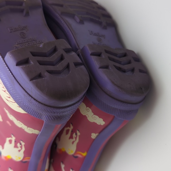 Hatley Girls Kids Printed Rain Boots Rainbow Unicorns 🌈 🦄 - Picture 14 of 14